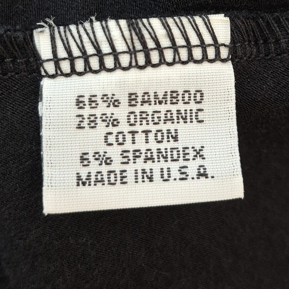 Bryn Walker Black Bamboo/Organic Cotton Scoop Neck Long Sleeve Maxi Dress - Sz S - Picture 8 of 9